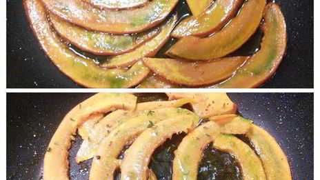 лазанья с карамелизированной тыквой