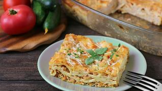 Лазанья с куриным фаршем