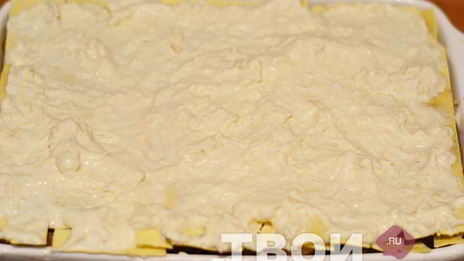 лазанья с курицей и грибами