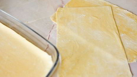 лазанья с мясом и грибами