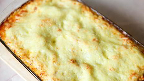 лазанья с мясом и грибами