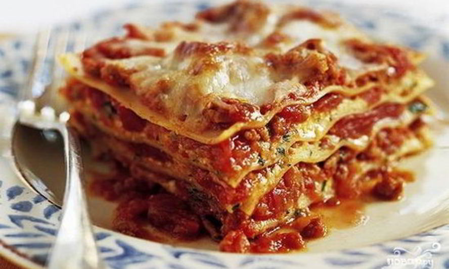 Рецепт лазанья с овощами с сыром