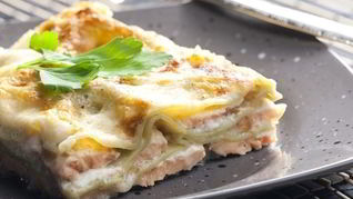 Лазанья с рыбой