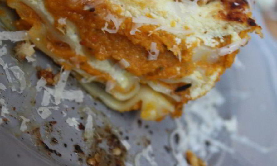 Рецепт лазанья с тыквой и рикоттой