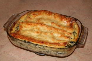 Лазанья со щавелем