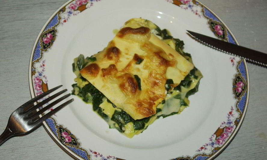 Рецепт лазанья со шпинатом