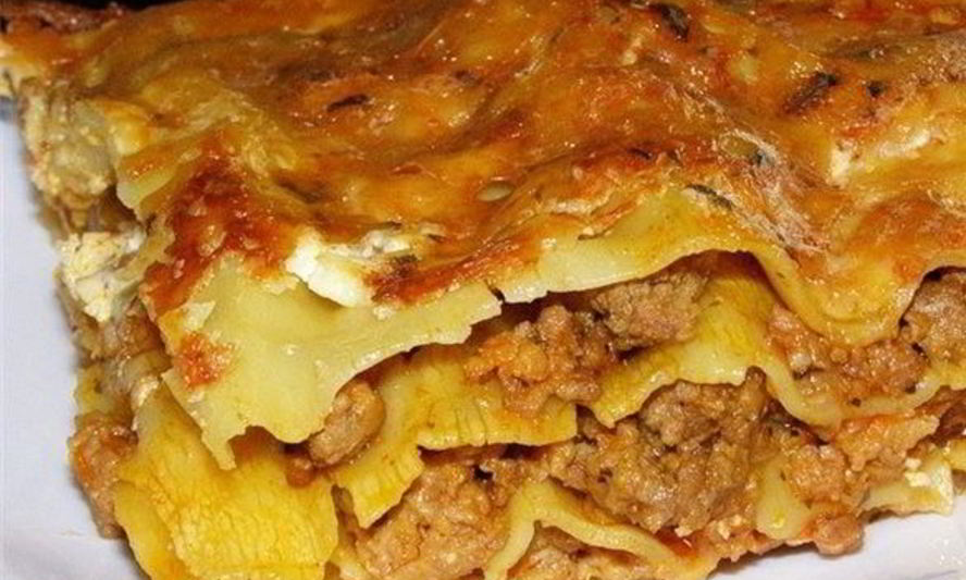 Рецепт лазанья со сметанным соусом