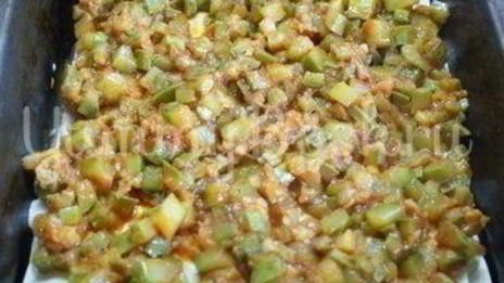 лазанья творожно-овощная