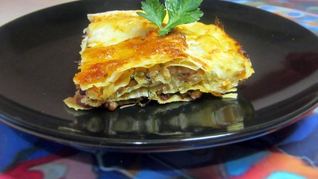 Ленивая лазанья с лавашом