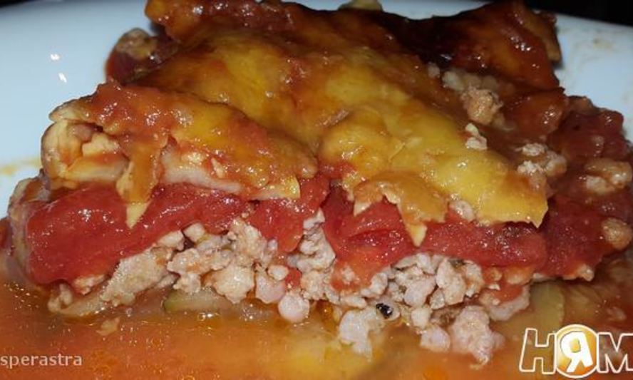 Рецепт цуккинья с фаршем из кролика