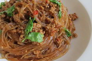 Ма йи шанг шу — стеклянная лапша с мясом