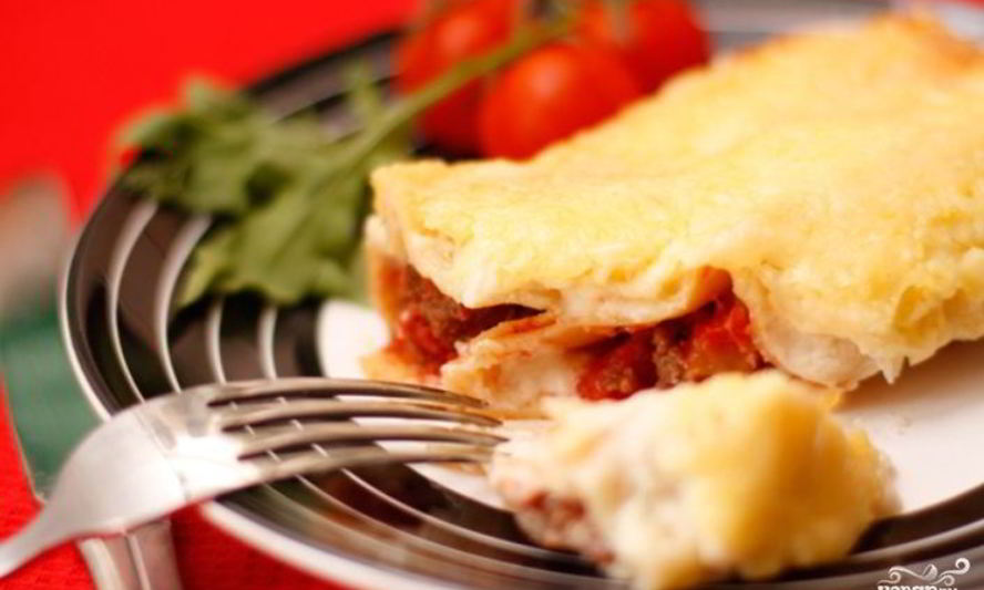 Рецепт каннеллони, фаршированные мясом