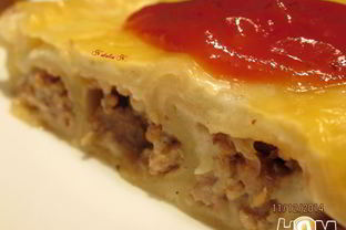 Каннеллони с фаршем и грибами