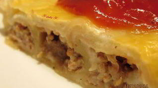 Каннеллони с фаршем и грибами