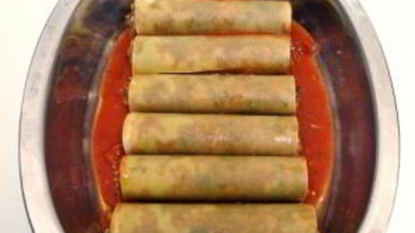 каннеллони с грибами и фаршем