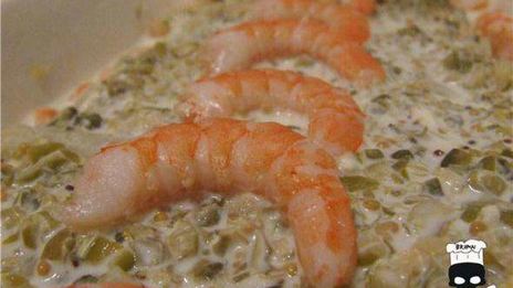 каннеллони с грибами и креветками под пикантным соусом