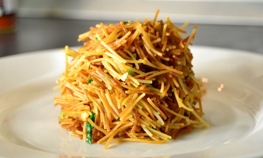 Рецепт хрустящая жареная лапша