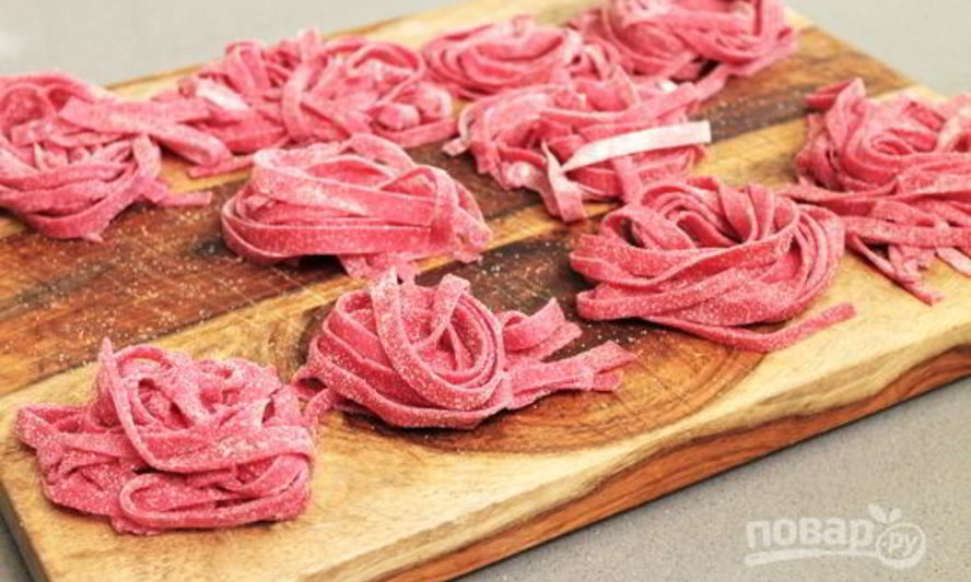 Рецепт красные макароны