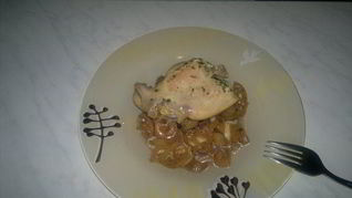 Кролик со спагетти с японской заправкой