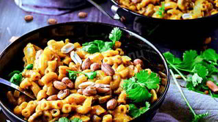 Макароны рожки по вегетариански