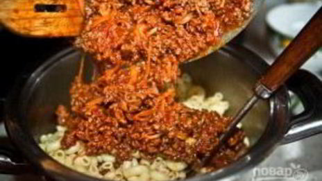 макароны с говядиной