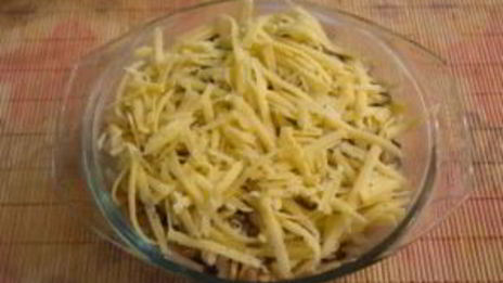 макароны с грибами в духовке