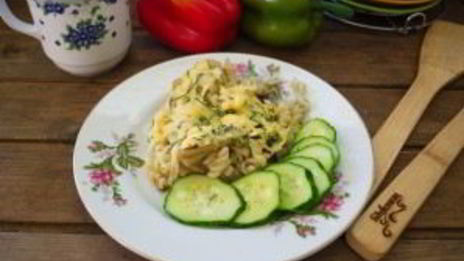 макароны с грибами в духовке