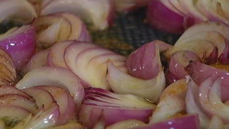 макароны с карамелизированным луком