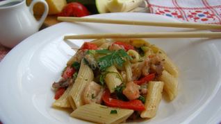 Макароны с морепродуктами