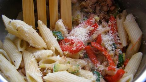 макароны с морепродуктами