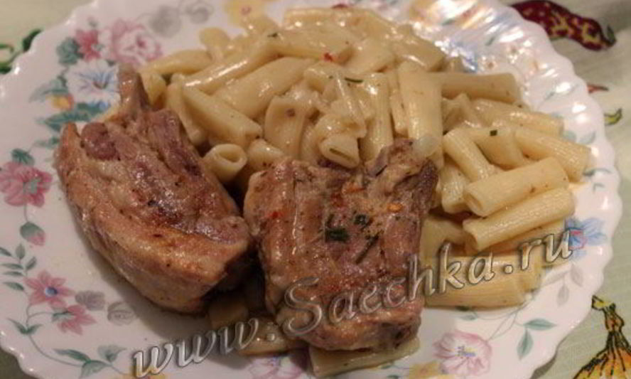 Рецепт макароны с мясом