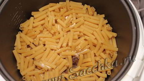 макароны с мясом