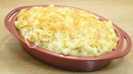 макароны с сыром в духовке