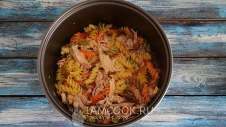 макароны с тушенкой в мультиварке