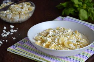 Макароны с творогом