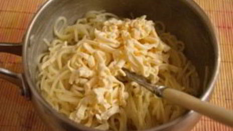 макароны с ветчиной