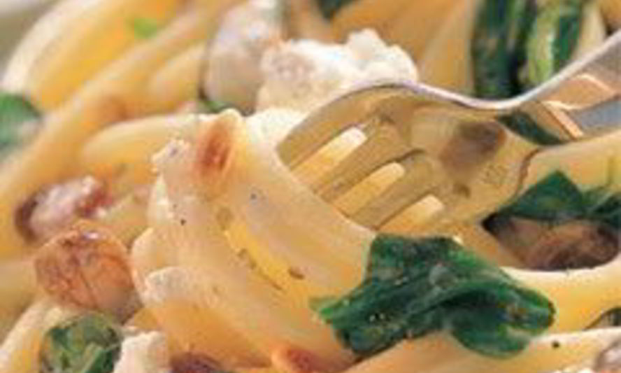 Рецепт макароны со шпинатом и рикоттой