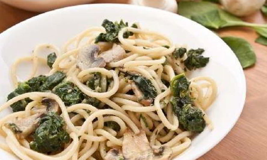 Рецепт макароны со шпинатом