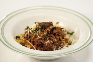 Паста болоньезе с говяжьей тушенкой