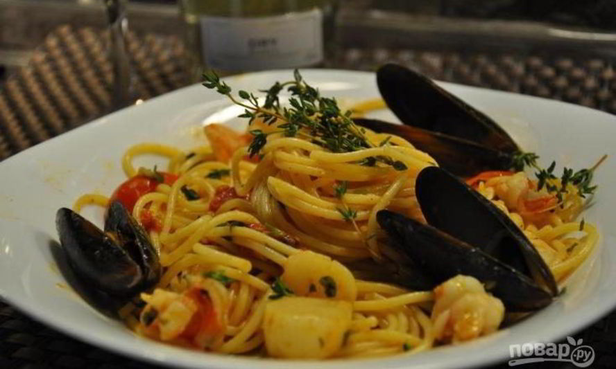 Рецепт паста фрутти ди маре