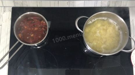 паста с баклажаном и томатами