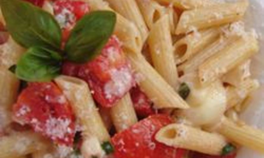 Рецепт паста с базиликом и сыром бри