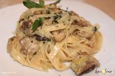 Паста с белыми грибами