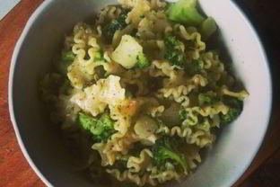 Паста с брокколи и песто