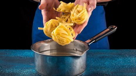 паста с креветками и сливочным соусом