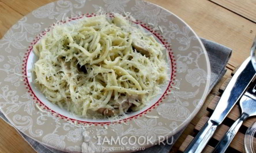 Рецепт паста с курицей и соусом песто