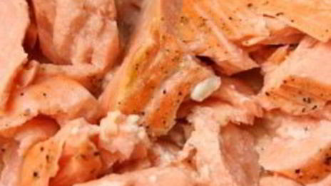 паста с лососем и соусом песто