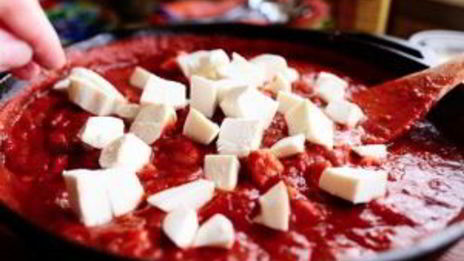 паста с моцареллой и курицей