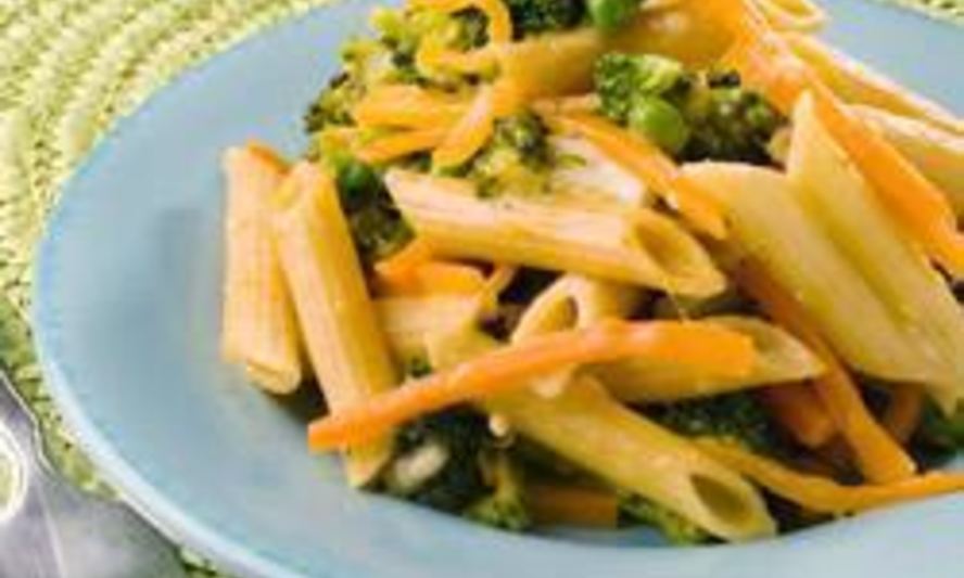 Рецепт паста с овощами в сливочном соусе