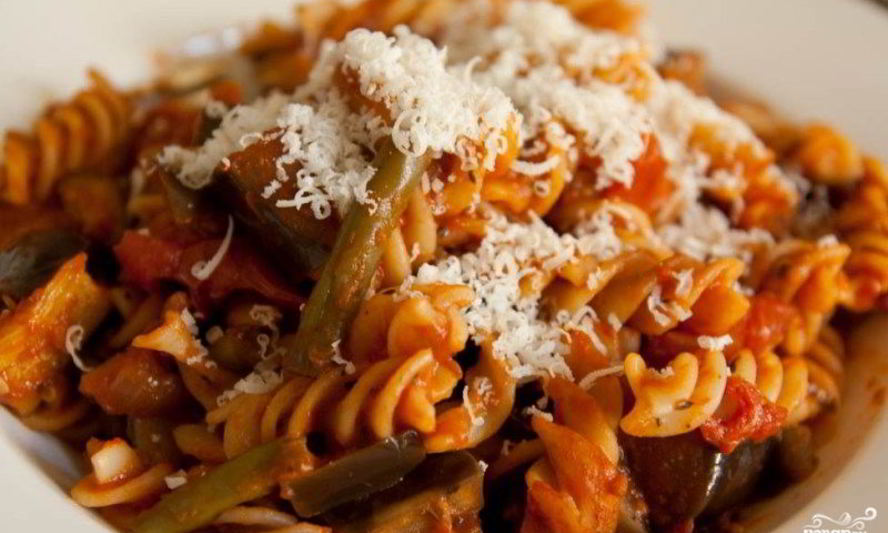 Рецепт паста с овощами в томатном соусе